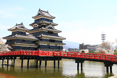 松本城　松本方面